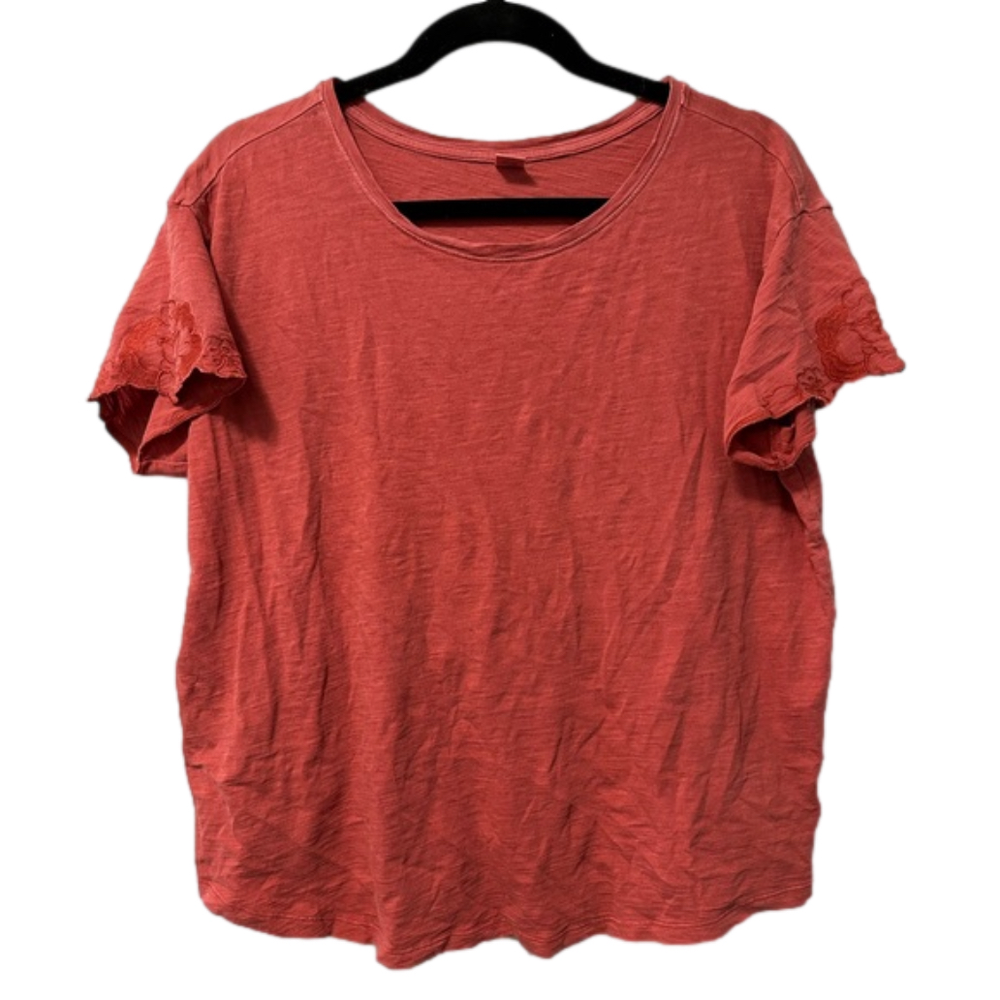 Old Navy | Embroidered Scoop Neck Tee | Large